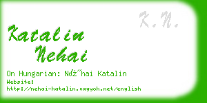 katalin nehai business card